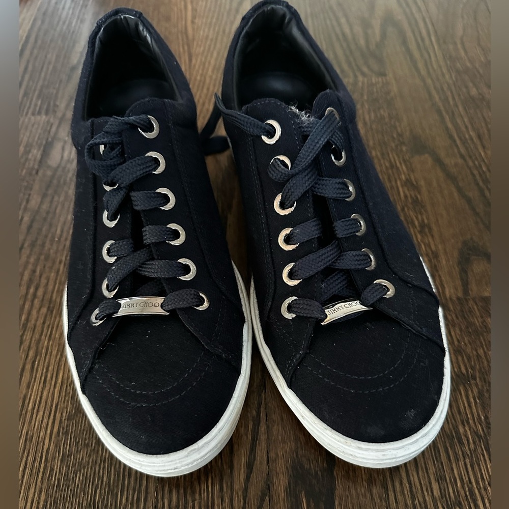 Men’s Jimmy Choo Sneakers with Detail Size 41 Navy Blue